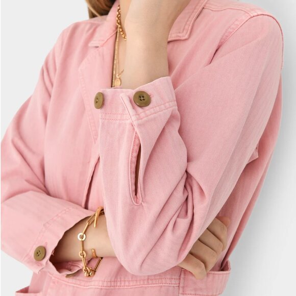 ALEX MILL  Women's Standard Zip Jumpsuit - Blush Pink - L - Picture 8 of 10